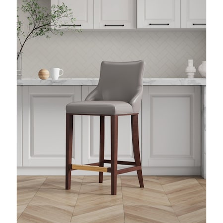 Manhattan Comfort Shubert Barstool in Dark Taupe BS019-DT